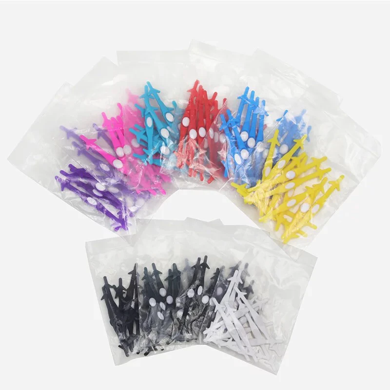 12Pcs/Set Fashion shoelace Unisex Women Men Athletic Running No Tie Lazy Shoelaces Elastic Silicone Shoe Lace All Sneakers Strap