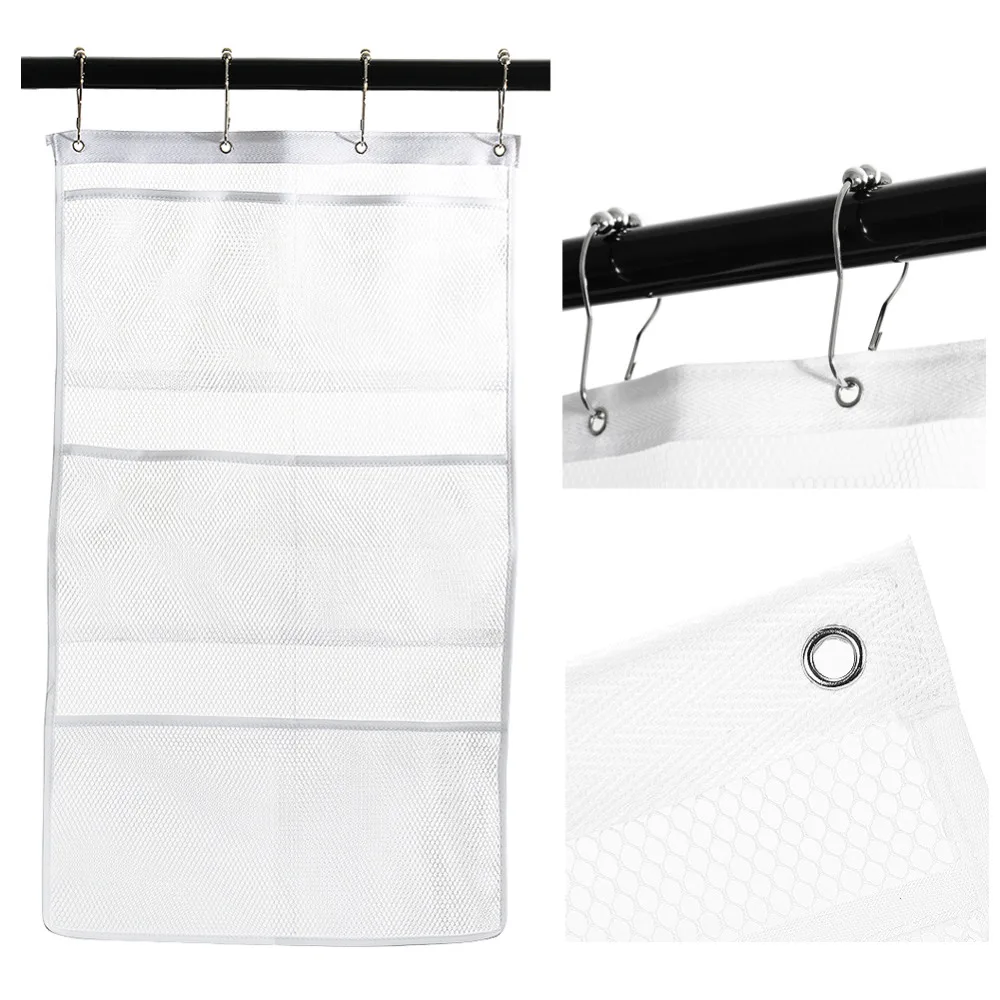 Buy Adeeing Hang on Shower Curtain Rod 4 Rings Quick