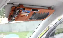 Бесплатная доставка автомобильный держатель CD авто козырек DVD диск Card Case Clipper сумка стайлинга автомобилей интерьера Организатор крышка Укладка Уборка