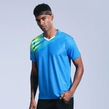 Мужская и женская спортивная рубашка для бега быстросохнущие дышащие рубашки для бадминтона и настольного тенниса командная игра Фитнес тренировочные футболки