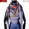 Winter cashmere plaid scarf shawl sjaal woman poncho triangle luxury brand bandana designer pashmina wrap large stoles luxury ► Photo 3/6