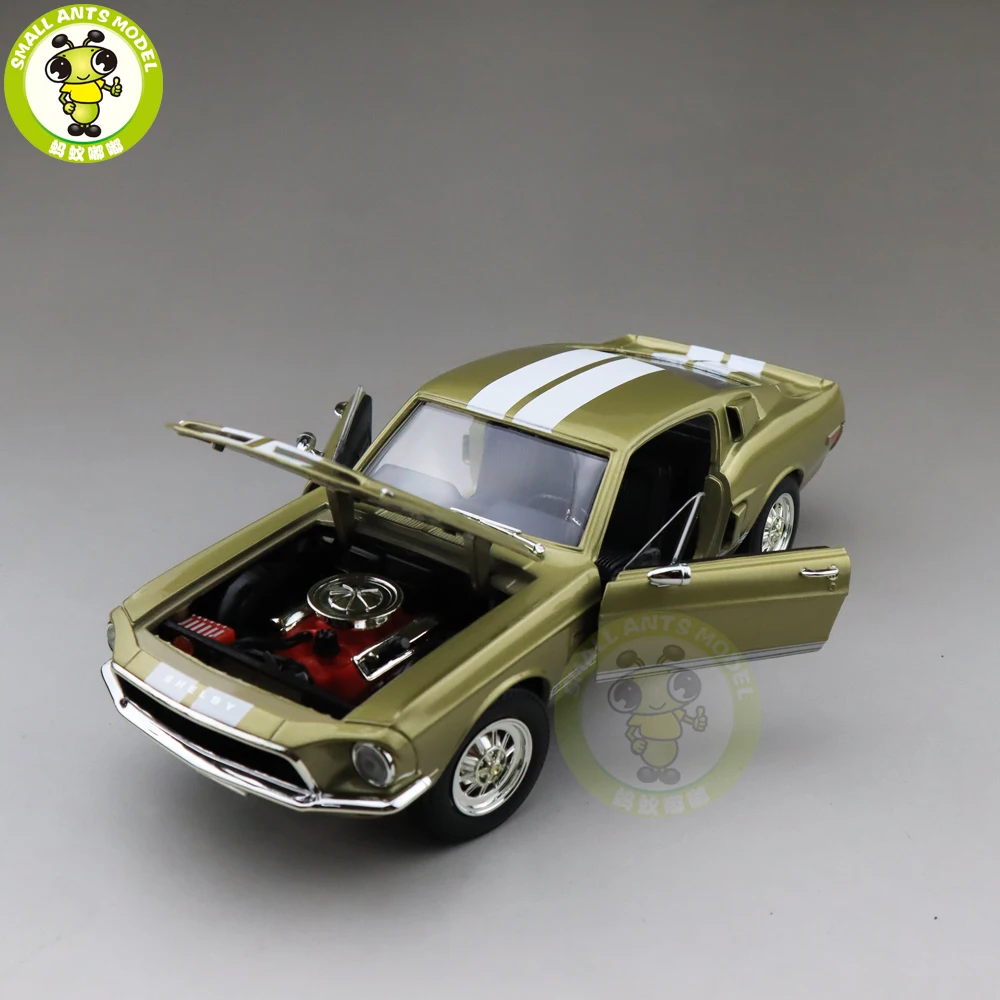 1/18 1968 Ford Shelby Mustang GT-500KR дорожный знак литая модель автомобиля игрушки для мальчиков и девочек подарок