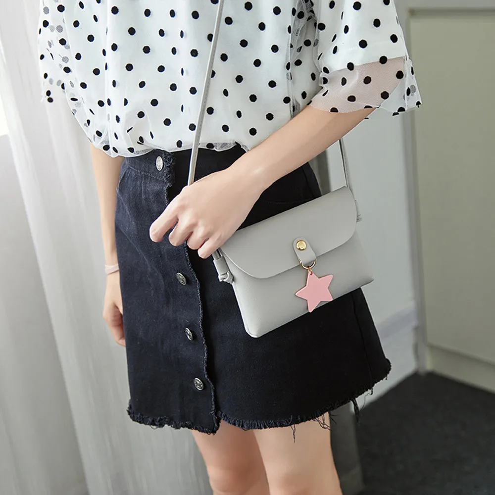 

Sleeper #5001 Women Solid Cover Cross Body Bag Shoulder Bag Messenger Bag Phone Coin Bag bolsa feminina New