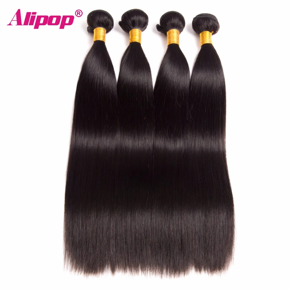 ALIPOP Peruvian Straight font b Hair b font Bundles font b Human b font font