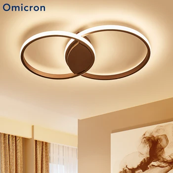 

Omicron Creative Modern LED Ceiling Light Circle Rings Simple Lamp For Livingroom Bed Room Remote Control Round Light