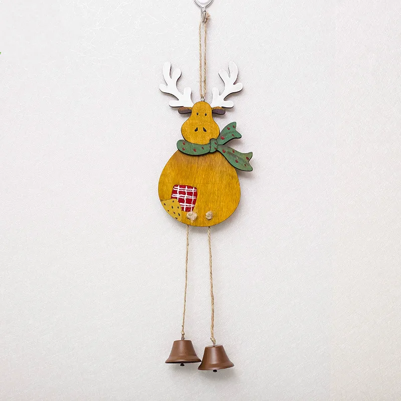 Christmas Reindeer Ornaments Jingle Bell Xmas Tree Door Hanging Decor Lovely