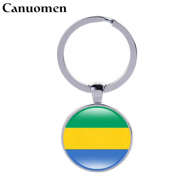 

Canuomen Gabon Flag Keychain Zimbabwe Cameroon Comoros Kenya Liberia Libya Rwanda Madagascar Flags Keyrings Women Gift Jewelry