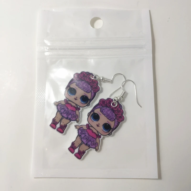 

2019 Acrylic Women Girls Cute Fashion Cartoon Doll Drop Earrings Friendship Gift Teen Friends Birthday Gift