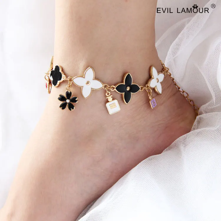 

Trendy Summer Bohemia Style Beach Anklets for Women Anklet Bracelet Designs Flower Foot Jewelry Anklets 2015 Brand FL-103