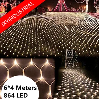 

6Mx4M 3Mx2M 1.5Mx1.5M LED Fishing Mesh Fairy String Net Lights Ceiling Party