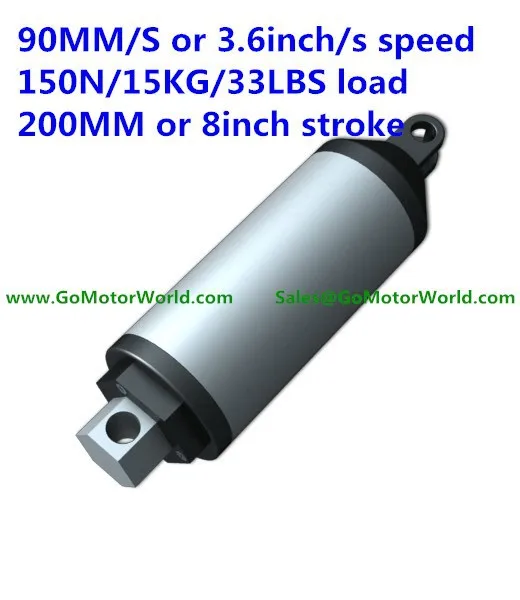 200mm 90mm per sec 150N LA13 linear actuator
