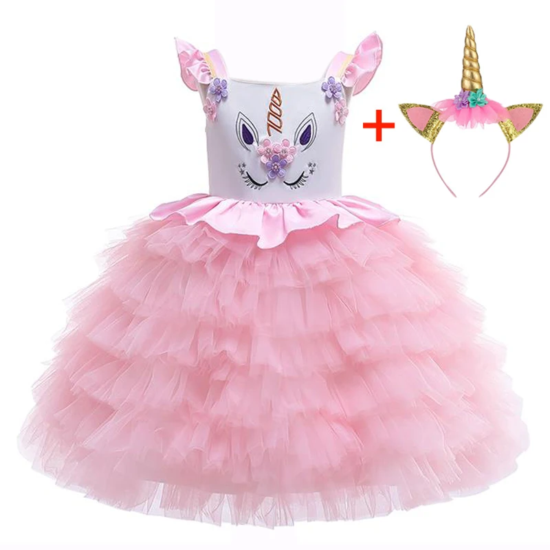 

Toddler Girl Elegant Princess Dresses For Kids Girls Party Unicorn Dress Girls Wedding Dress Children Clothes 3 4 5 6 7 10 Years
