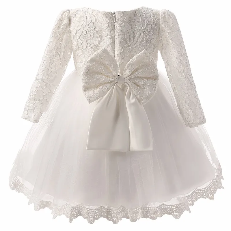 Autumn Baby Girl Dress Long Sleeve Pink White Infant Dress For Baptism Christening First Birthday Party Toddler Girls Clothes HTB1NJL7NXXXXXXIXXXXq6xXFXXX0 - Autumn Baby Girl Dress Long Sleeve Pink White Infant Dress For Baptism Christening First Birthday Party Toddler Girls Clothes
