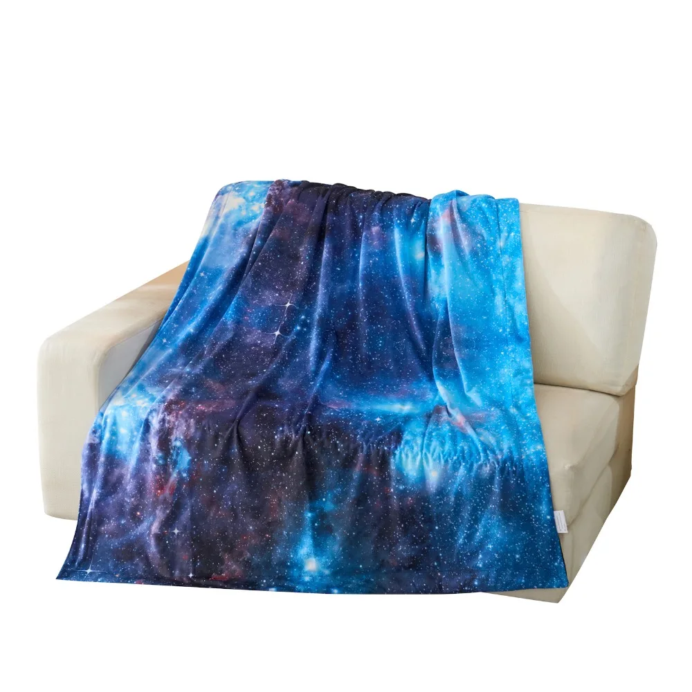 

Blue Space Fleece Throw for baby blanket and Adult blanket