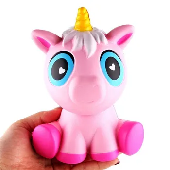 

14cm Pink pony Scented Squishy Slow Rising Squeeze Toy Collection Cure Gift Stress Reliever