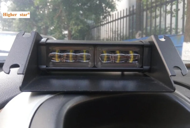 

Higher star DC10-30V 6W Led car Windshield dash lights,visor waring light,strobe lights,emergency light,18flash
