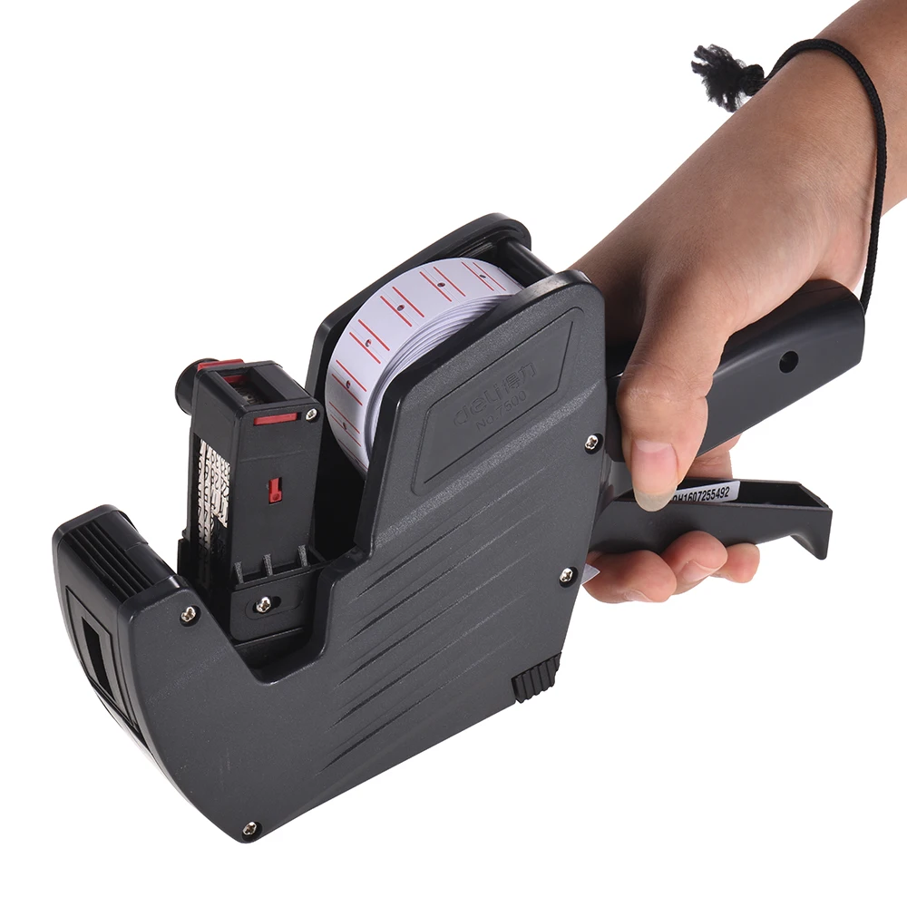 8 Digits Price Tag Gun Labeller 1 line Manual Pricemarker with Ink