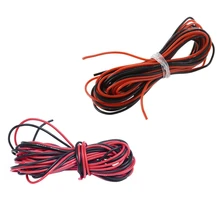 2X3 м 26 Калибр и 24 Калибр Awg силиконовый резиновый провод кабель красный черный гибкий(2 комплекта