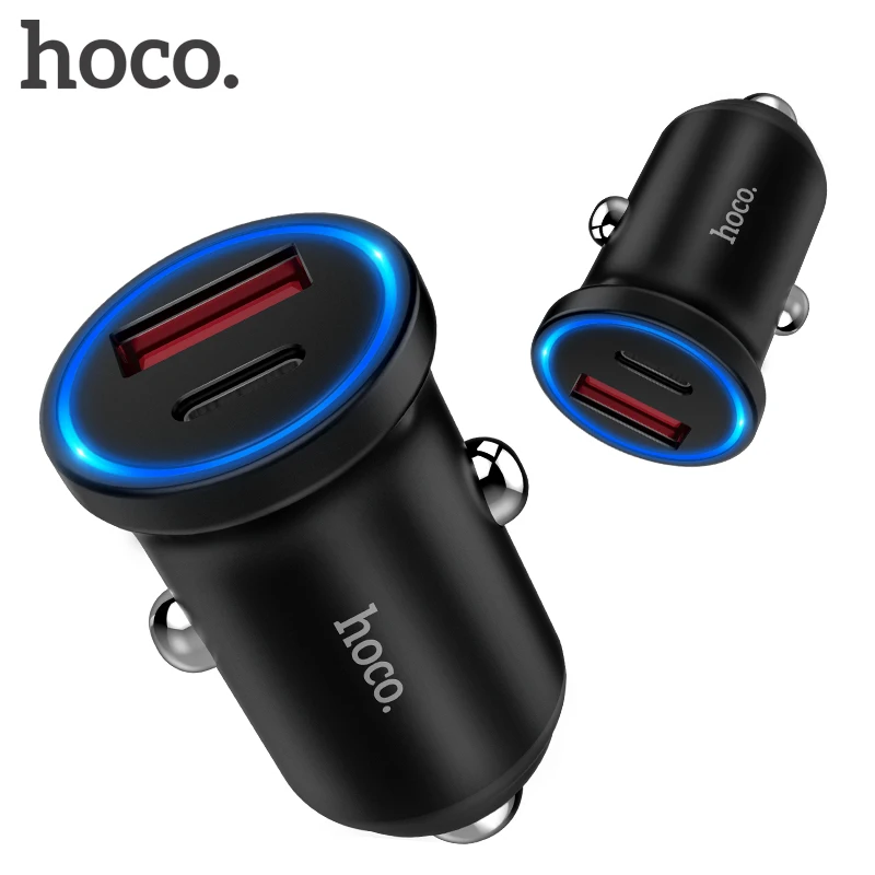 HOCO Original USB Type-C Charger 36W PD+Quick Charge 3.0 Fast Car Travel Charging for iPhone X 8 For Xiaomi 5 6S Samsung | Мобильные