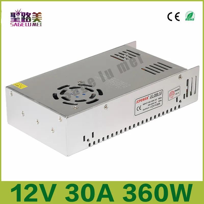 AC110V-22V до 12 в пост. Тока 30 А 360 Вт внутренний Регулируемый импульсный источник