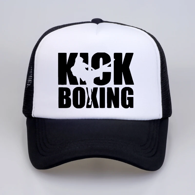 Летняя мужская и женская бейсбольная кепка Kick Boxinger MMA, Высококачественная бейсболка с буквенным принтом, крутая летняя бейсболка, сетчатая бейсболка, кепка для папы