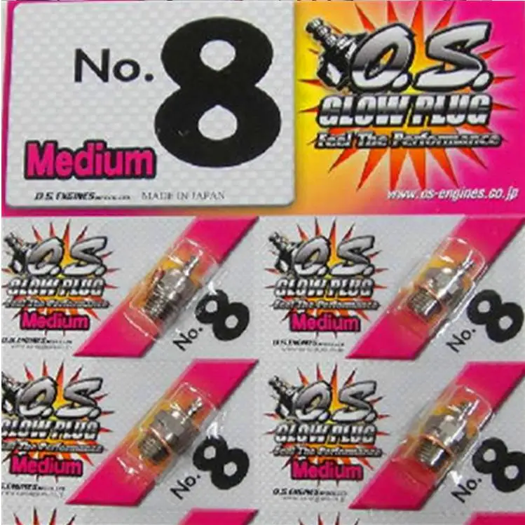 6pcs/lot O.S. OS8 medium plug N Glow Plugs No. 8 OS 8+Free shipping | Игрушки и хобби
