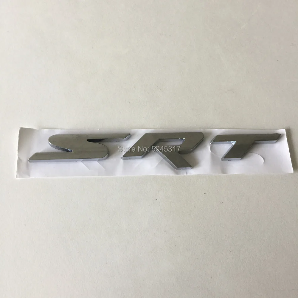 

SRT Chrome Letter Badge Trunk Sticker Car Emblem