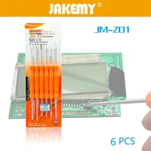 JAKEMY 6 in 1 Soldering Assist Tool Set for Household Electric Iron Auxiliary Chip Soldering Assist Welding Tool Set