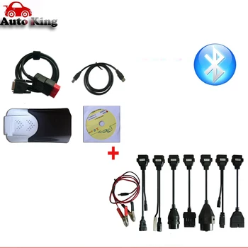 

Free Shipping New VCI 2016.0 software Free keygen Bluetooth VD TCS Pro PLUS Full 8pcs car cables Diagnostic Tool Scanner