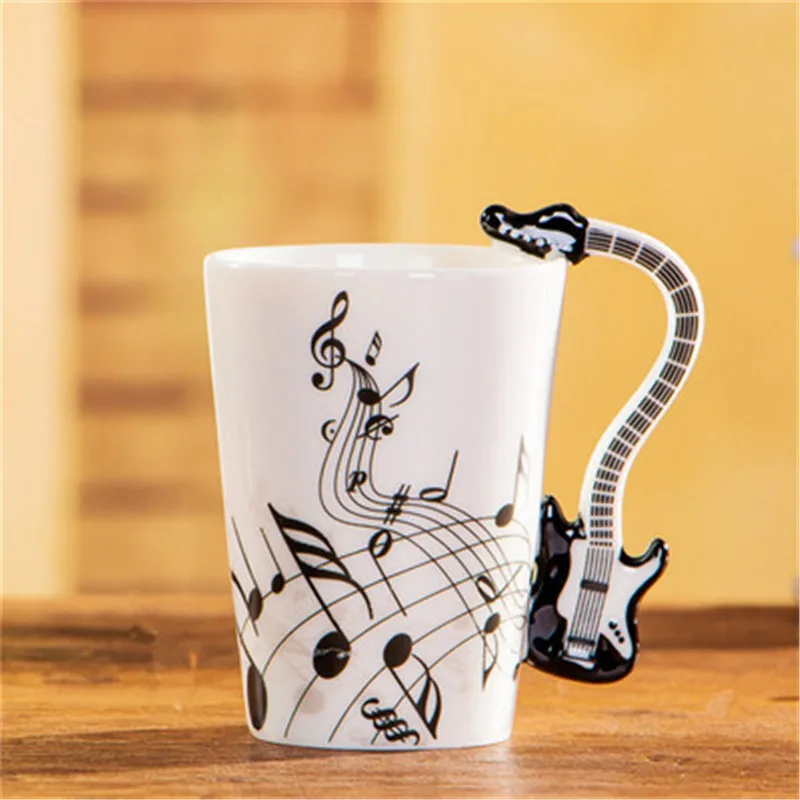 Buy Musical Instrument Notes Coffee Mug With Guitar