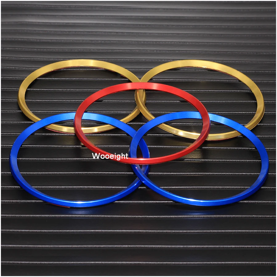 4Pcs Aluminum Alloy Wheel Center Hub Ring Decorative Decals Cover Trim Fit For Honda Civic 2016 2017 Red  Blue  Gold (7)