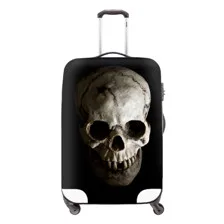 Fashion Skull Waterproof Luggage Cover Travel Accessories,Cartoon Elastic Luggage Protective DustRain Cover