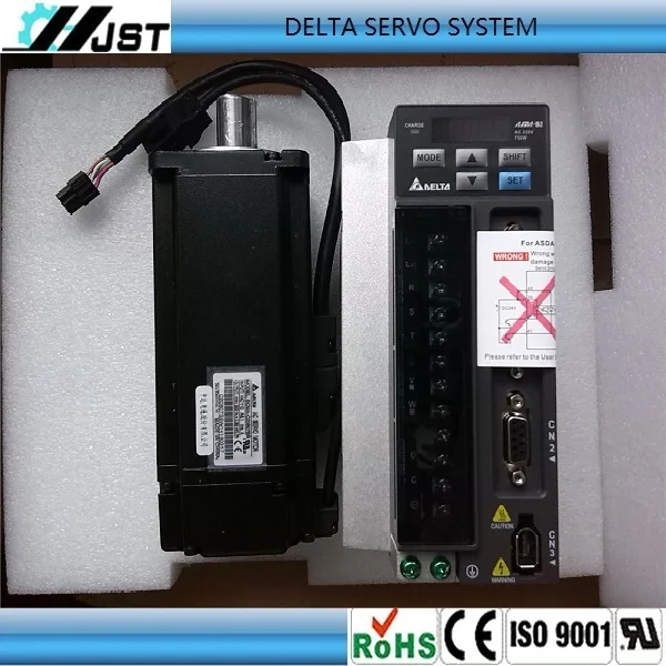 

New genuine Delta 750W servo motor with drive and 3m cable connector kit ECMA-C20807RS+ASD-B2-0721-B