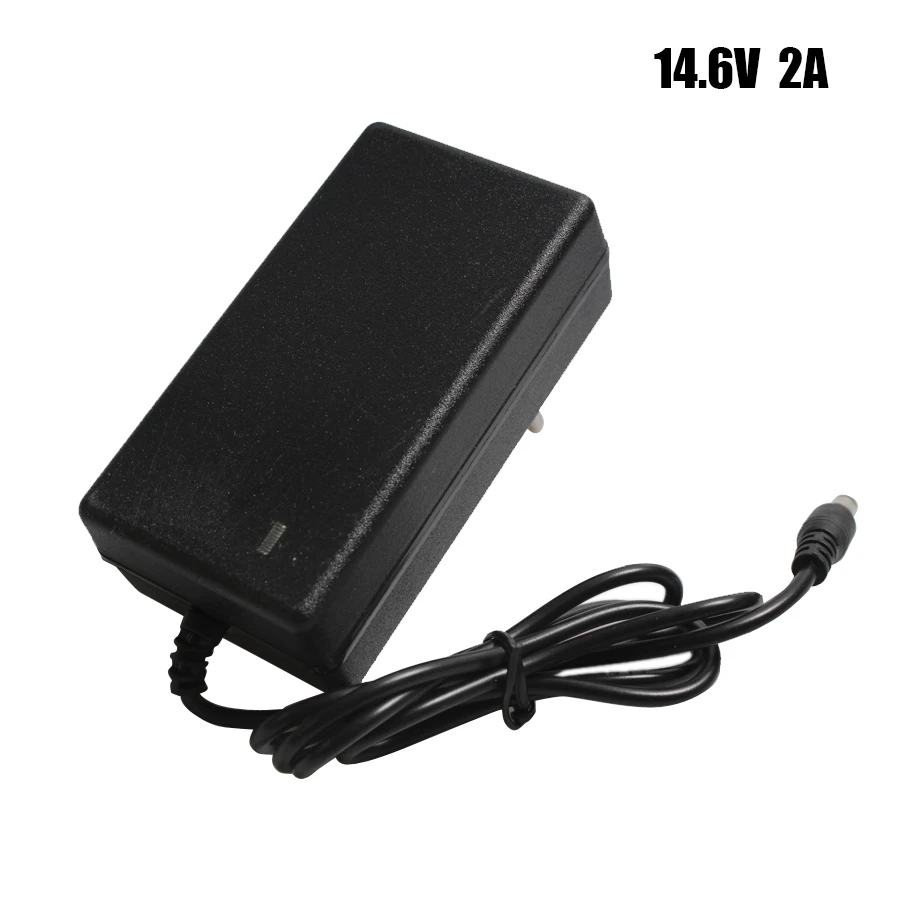 

14.6V 2A Lithium Battery Charger 12.8V Charger For 4 Series 14.6V Lithium Polymer Battery Pack Charger With LED Light Shows