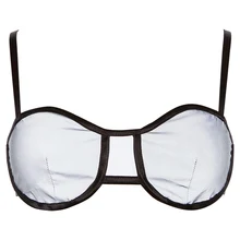 Женский топ Лето Осень сексуальный пупок слинг отражающая ткань низкая грудь Облегающая майка женская