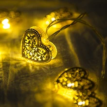 20Led Fairy Retro Heart Shaped Battery Operated String Lights 2.5M LED Decoration For Christmas Garland New Year gerlyanda 2018 20Led Fairy Retro Heart Shaped Battery Operated String Lights 2.5M LED Decoration For Christmas Garland New Year gerlyanda 2018