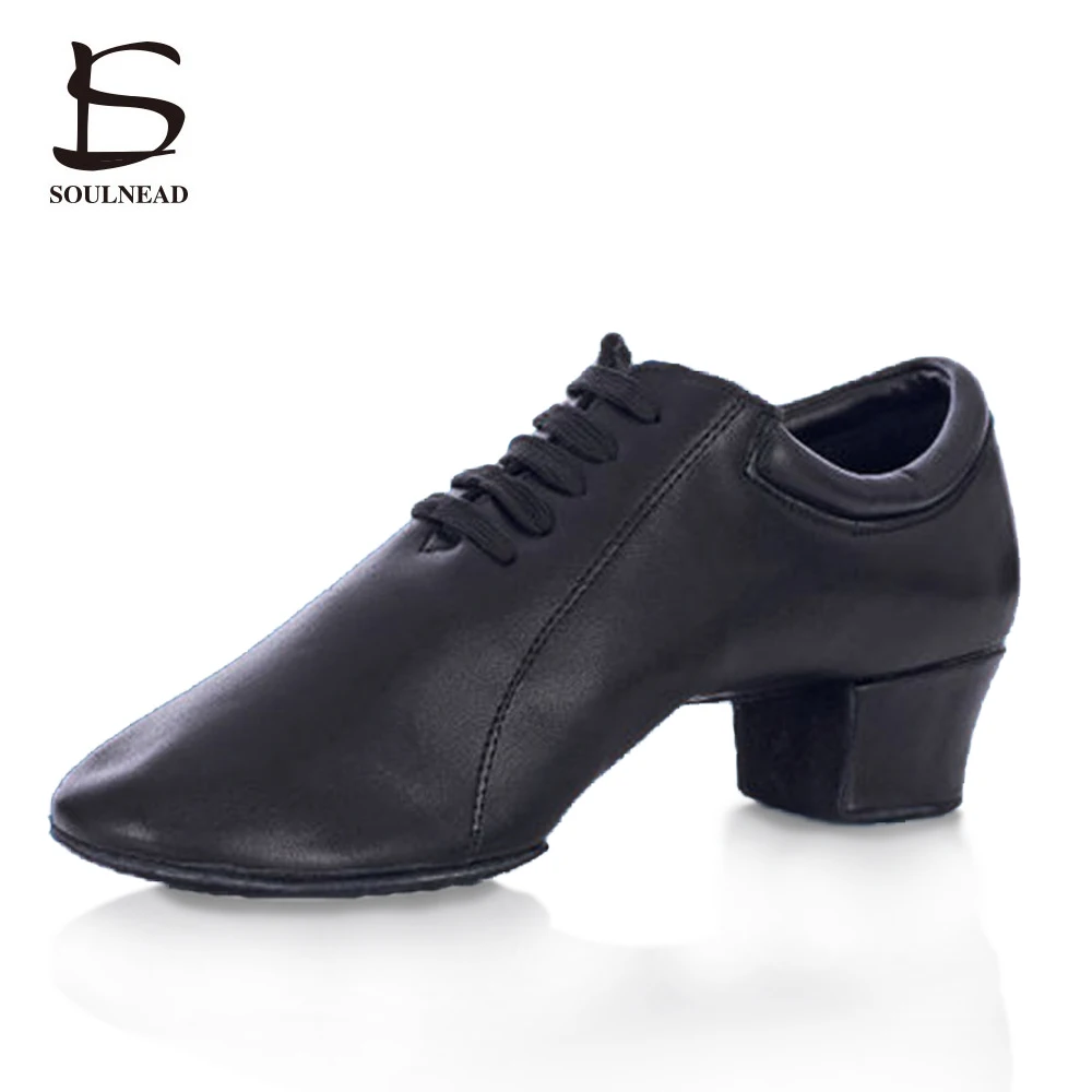 2017 Adult Men Boy Latin Dancing font b Shoes b font Comfortable durable Genuine Leather Soft