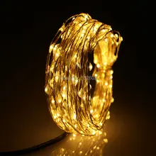 8 Colors 12m 240Leds Outdoor LED String Lights Warm White Silver Wire Christmas Starry Fairy Lights+AC Adapter(EU,US,UK,AU Plug)