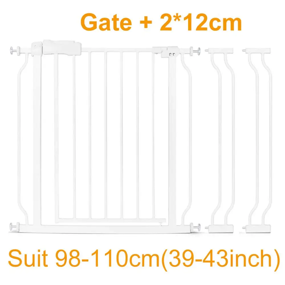 Детская защита безопасности лестницы забор двери детские ворота безопасности для детей безопасный дверной проем ворота домашние собаки изолирующий забор продукт - Цвет: Gate and 2X12cm