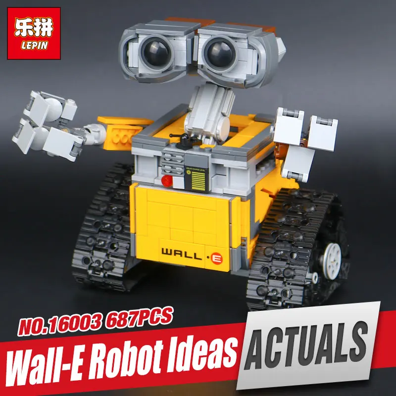 

Lepin 16003 687pcs Genuine Idea Robot WALL E Educational Building Set Kits Bricks Blocks Bringuedos Compatitable toy legom 21303