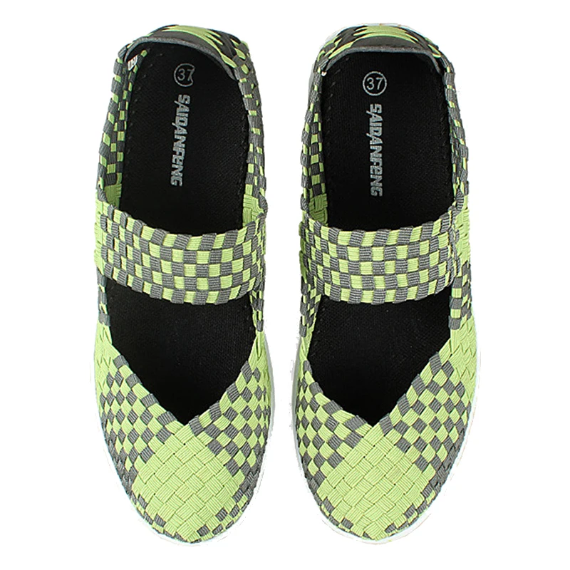SWYIVY Slimming Women Shoes Lose Weight Woven Sneakers Platform New Feminino Colorful Light Comfortable Swing Sneakers Shoe