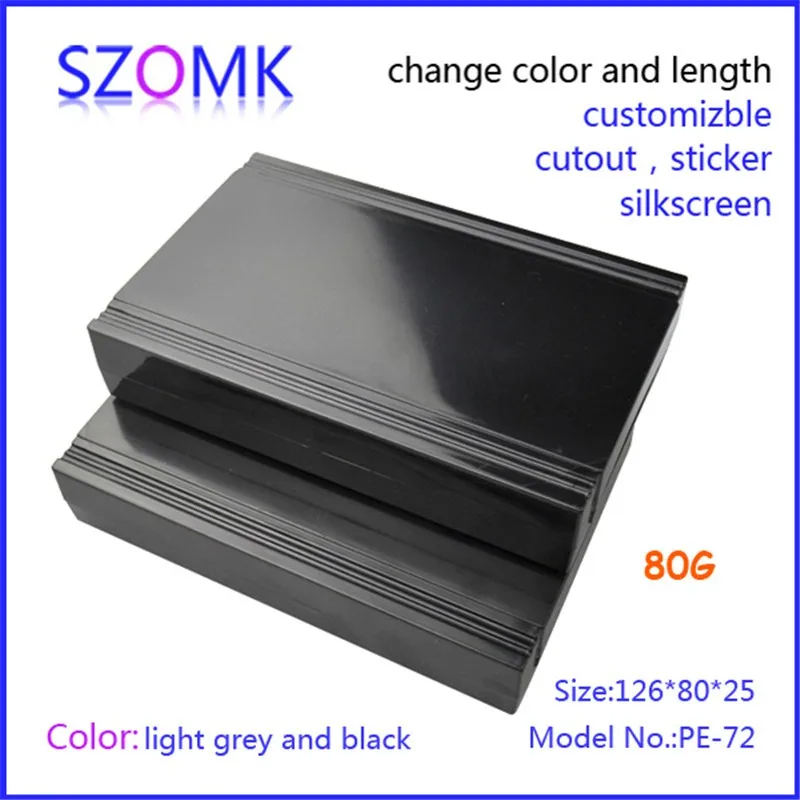 plastic enclosure for electronics control box szomk diy enclosure junction box plastic housing small abs instrument enclosure distribution box black plastic box for electronics project (1)