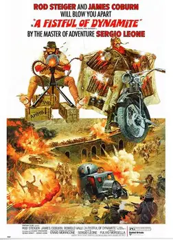 

A Fistful of Dynamite MOVIE SILK POSTER Decorative painting 24x36inch