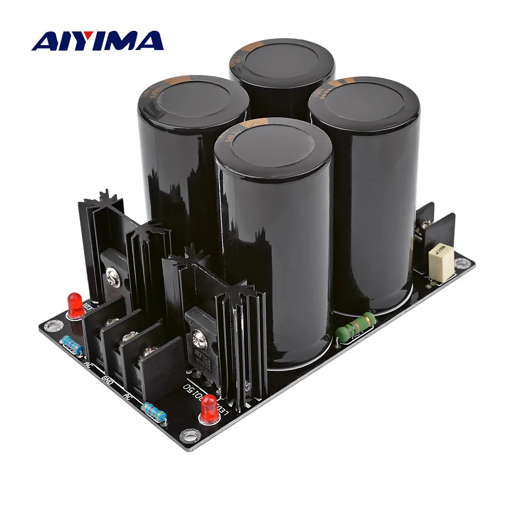 

AIYIMA Audio Amplifiers Rectifier Protect Board 100V 10000UF High Power Rectifier Filter Power Supply Board For Home Theater