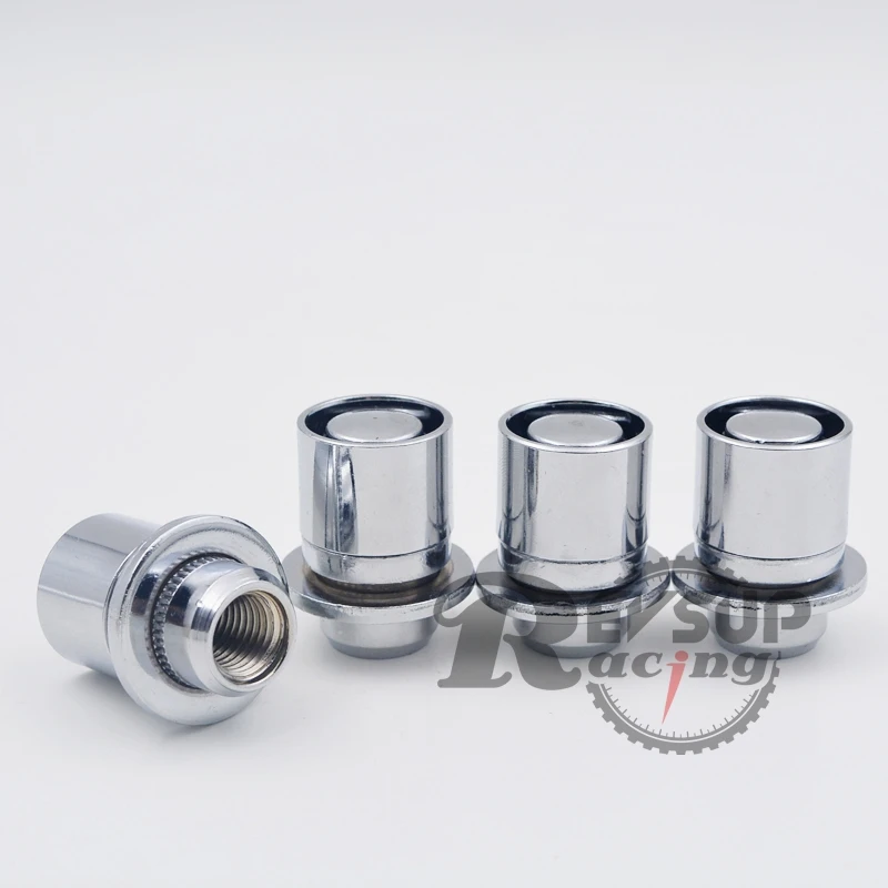 M12x1.5 4PCS Steel Car Wheel Lock Nuts Locking Nuts With Key For Toyota