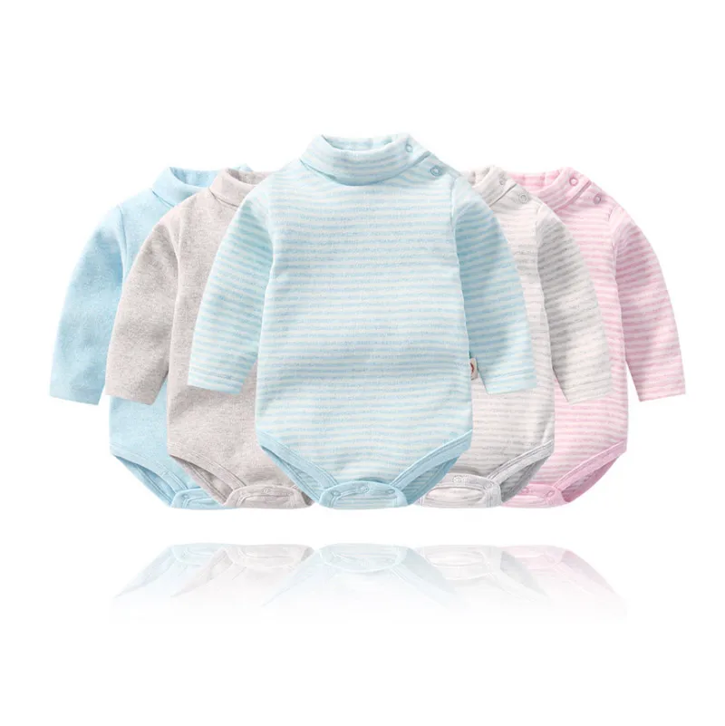 

Danrol Colorful Baby Bodysuits 6-36M Double-layer collar Longsleeves Boy Girl jumpsuit Infant Clothings Baby Bodysuits