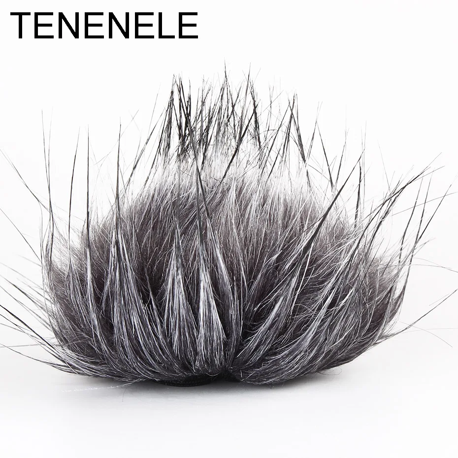 

TENENELE For Tascam DR 40 Recording Pen Muff Windscreen Cover Plush Fur Furry Windshield Protect For TASCAM DR-40 Microphone Mic
