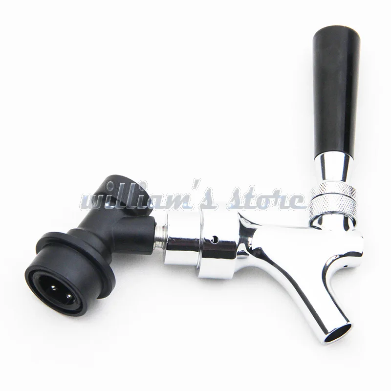 CHROME SAMPLING Faucet Tap w/Ball LOCK For Corny Keg Draft Beerin