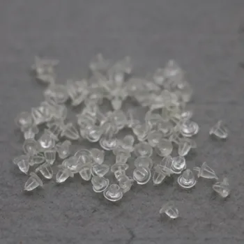 

100PCS polythene Earplugs Silver-plate DIY for Accessory Hardware Fittings Accessory Bracelet Necklace Making Design 4mm
