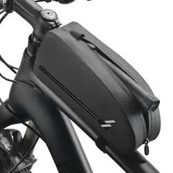 Велосипедный спорт сумки водостойкие Велоспорт Топ передняя Труба рамки сумка большой ёмкость MTB дорожный велосипедная Корзина черный
